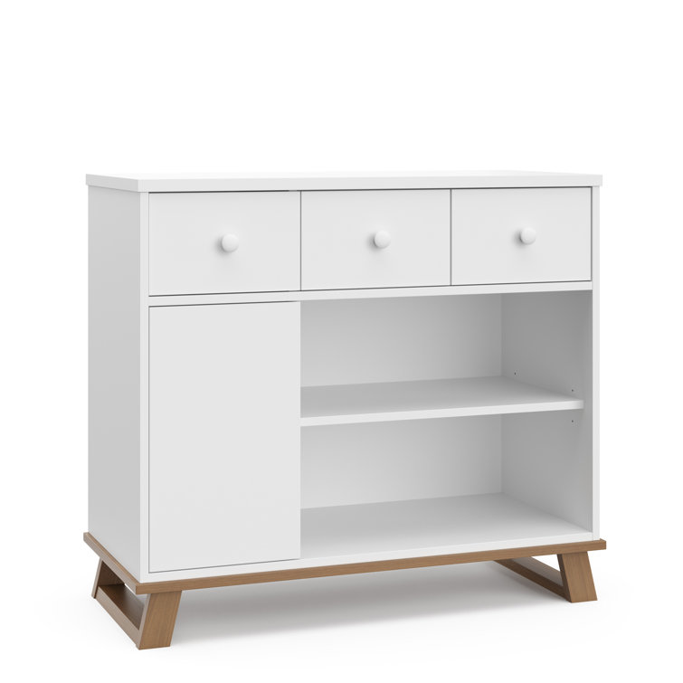 Changing table with drawers and shelves best sale